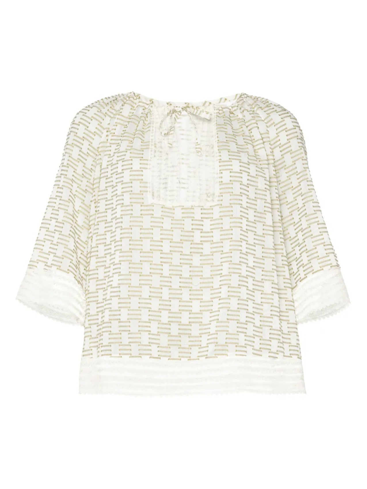 ERES топ с геометричным узором, зеленый
ERES топ с геометричным узором, зеленый