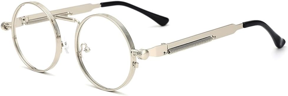 Мужские солнцезащитные очки, женские солнцезащитные очки в стиле ретро-панк, круглая металлическая оправа, цветные линзы, модные очки для вождения, защита от ультрафиолета UV400 KTUCN, Silver Clear
Мужские солнцезащитные очки, женские солнцезащитные очки в стиле ретро-панк, круглая металлическая оправа, цветные линзы, модные очки для вождения, защита от ультрафиолета UV400 KTUCN, Silver Clear