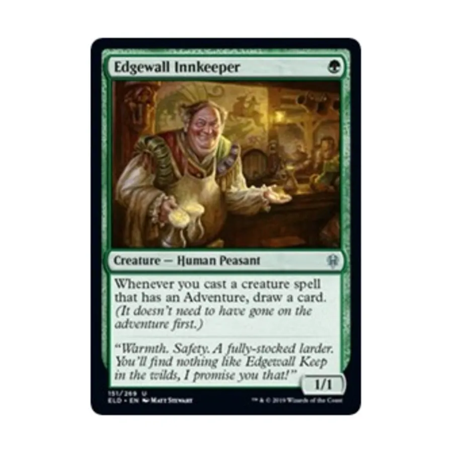 CCG Хозяин таверны Эджволл (U), MTG - Throne of Eldraine
CCG Хозяин таверны Эджволл (U), MTG - Throne of Eldraine