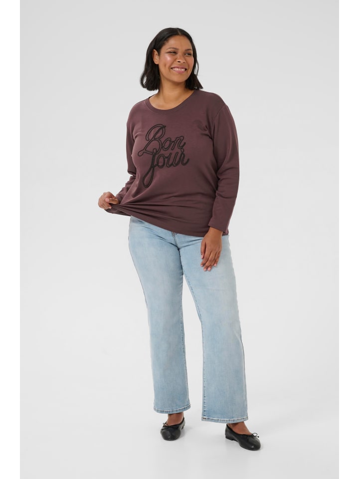 Толстовка свободного кроя KCberla цвета помадки KAFFE curve
Толстовка свободного кроя KCberla цвета помадки KAFFE curve