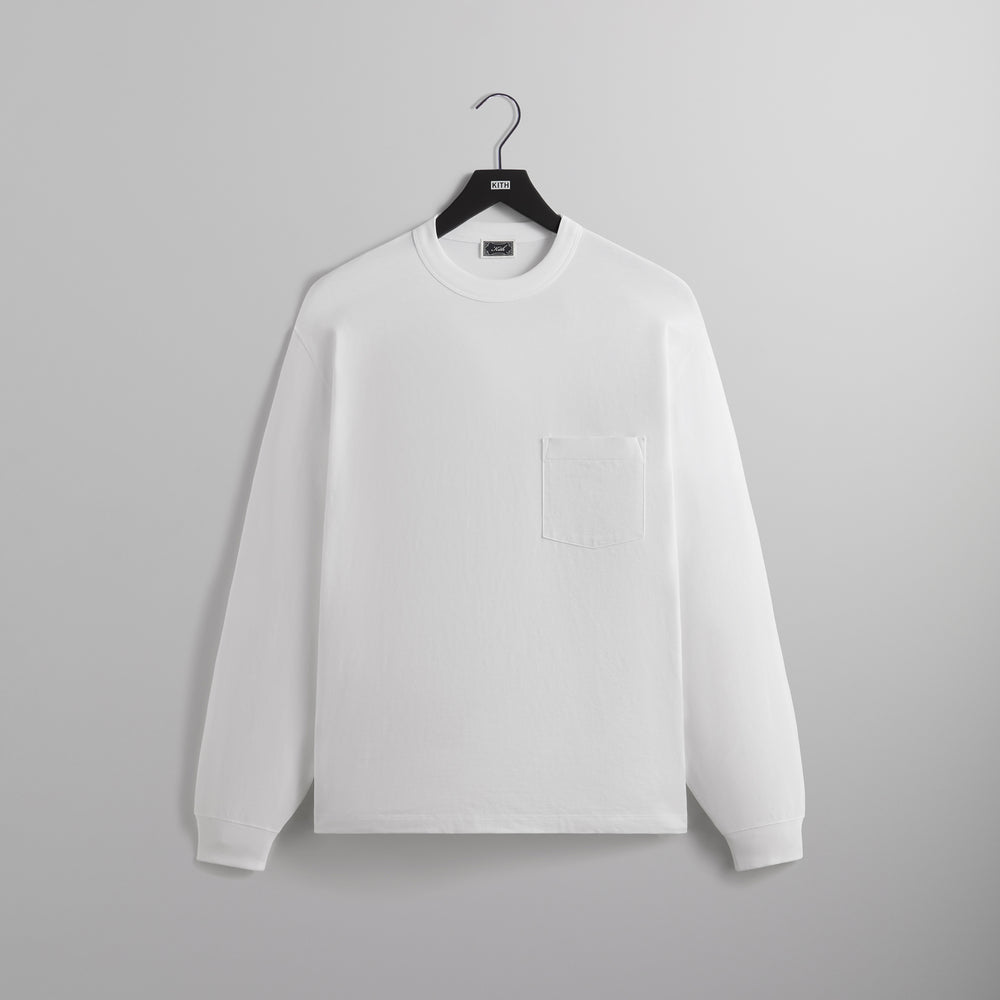 Футболка Kith Long Sleeve Leonard Pocket Tee, белый 
Футболка Kith Long Sleeve Leonard Pocket Tee, белый