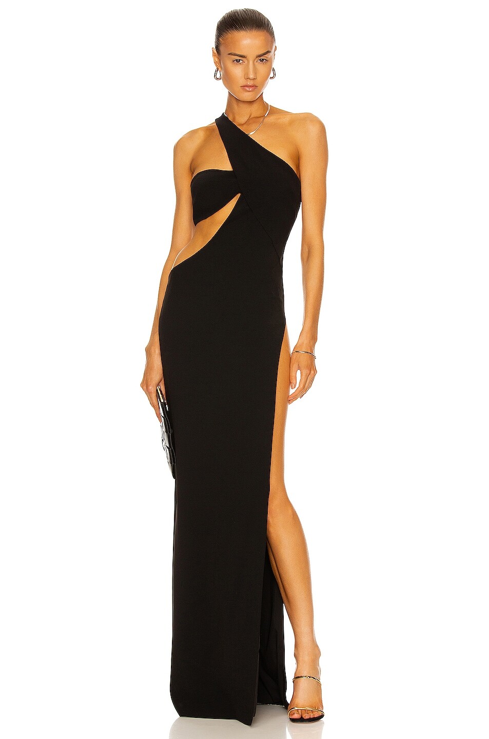 Платье макси Monot Cutout One Shoulder, черный
Платье макси Monot Cutout One Shoulder, черный