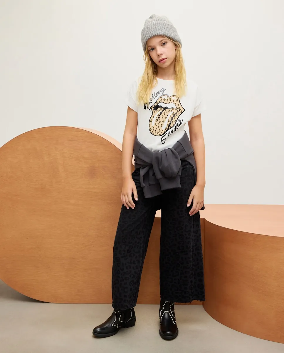 Широкие брюки из саржи с животным принтом для девочки Kids El Corte Inglés, серый
Широкие брюки из саржи с животным принтом для девочки Kids El Corte Inglés, серый