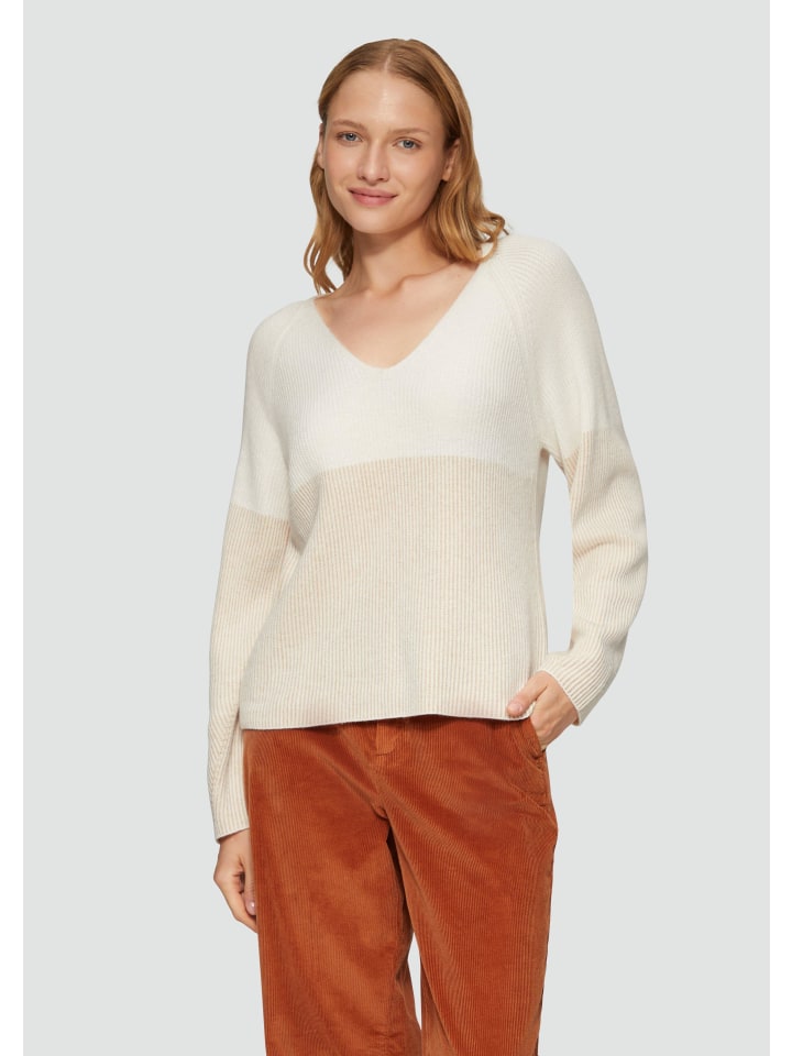 Вязаный свитер s.Oliver, кремовый 
Вязаный свитер s.Oliver, кремовый