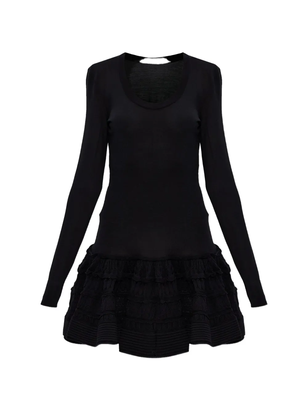 Мини-платье с длинными рукавами и кринолином Alaia, черный
Мини-платье с длинными рукавами и кринолином Alaia, черный