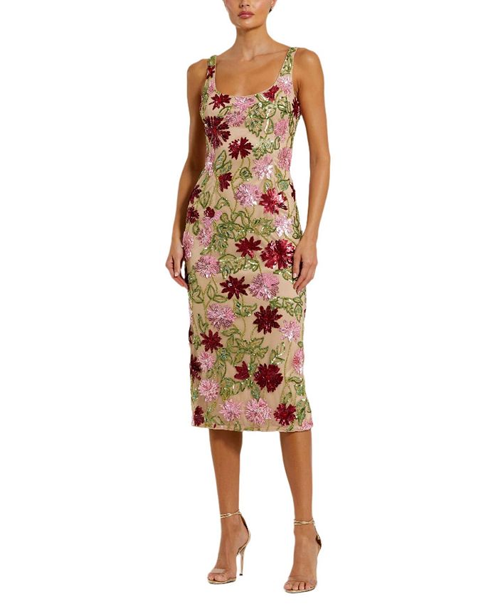 Цветочное бисерное платье-миди с сетчатыми вставками и круглым вырезом Mac Duggal, коричневый/бежевый
Цветочное бисерное платье-миди с сетчатыми вставками и круглым вырезом Mac Duggal, коричневый/бежевый