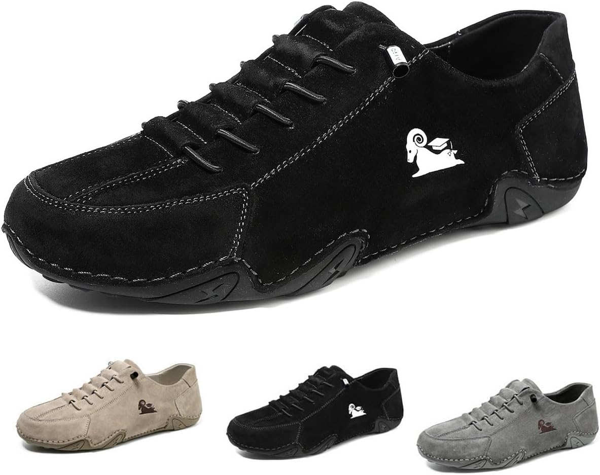 Мужские вручную сделанные замшевые туфли, мягкие кожаные слипоны Beck, удобные водонепроницаемые повседневные кроссовки, нескользящие дышащие чукка Neuugo, черный
Мужские вручную сделанные замшевые туфли, мягкие кожаные слипоны Beck, удобные водонепроницаемые повседневные кроссовки, нескользящие дышащие чукка Neuugo, черный