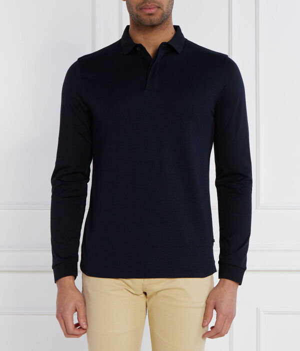 Поло мужское Boss однотонное, темно-синий
Поло мужское Boss однотонное, темно-синий