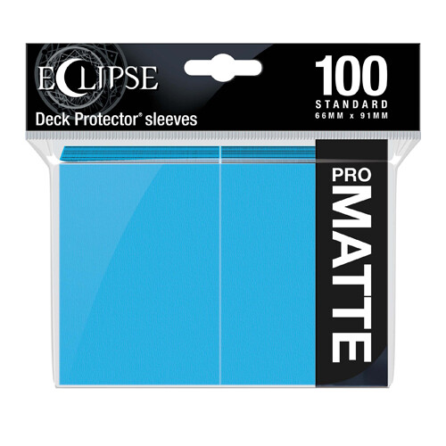 Чехол для карточек Eclipse Matte Standard Sleeves: Sky Blue (100) Ultra Pro 
Чехол для карточек Eclipse Matte Standard Sleeves: Sky Blue (100) Ultra Pro