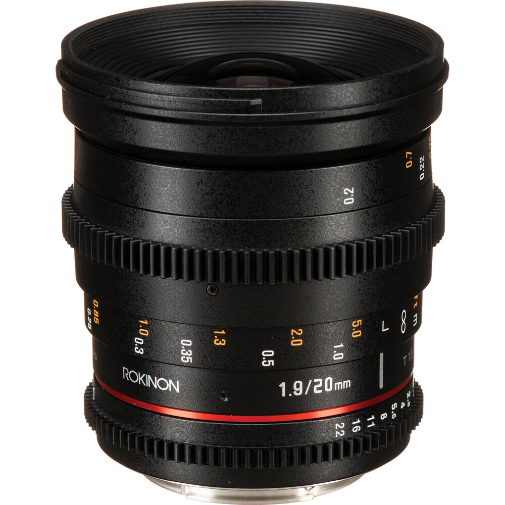 Объектив Rokinon 20mm T1.9 Cine DS для Canon EF
Объектив Rokinon 20mm T1.9 Cine DS для Canon EF
