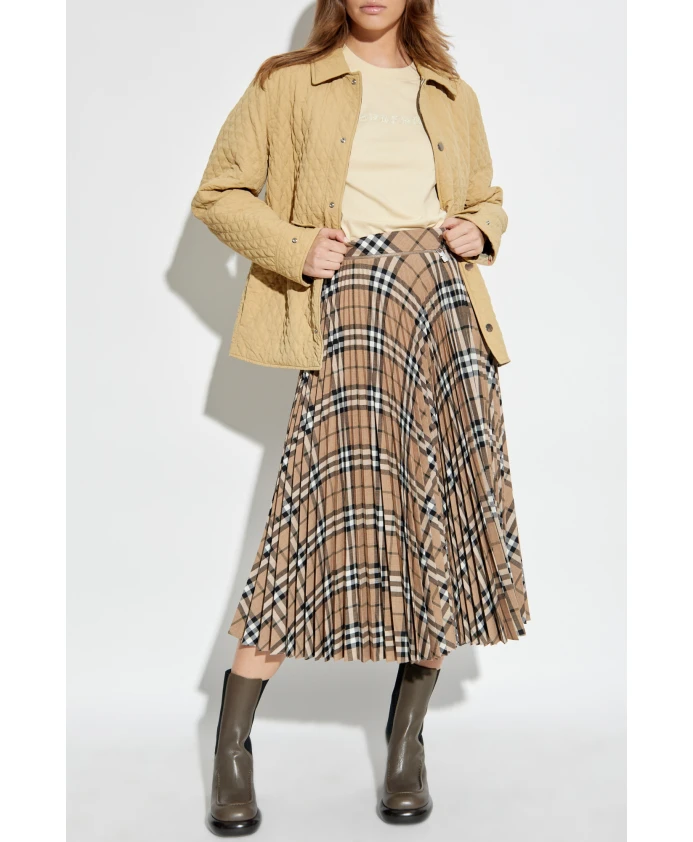 Футболка с логотипом Burberry, бежевый 
Футболка с логотипом Burberry, бежевый