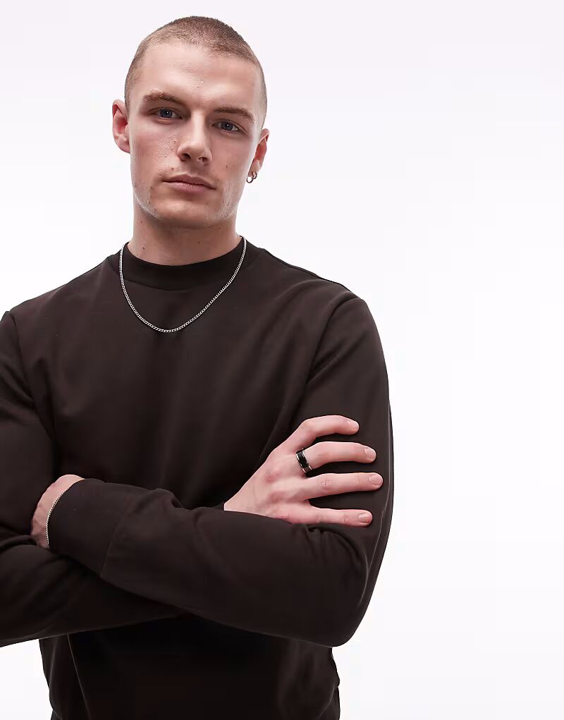 Толстовка Mango с круглым вырезом темно-коричневого цвета
Толстовка Mango с круглым вырезом темно-коричневого цвета