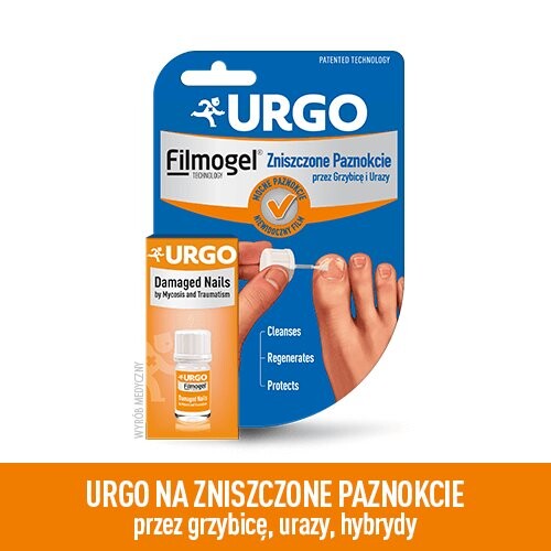 Urgo Filmogel для ногтей, поврежденных грибком и травмами, жидкость, 3,3 мл Urgo Laboratoires 
Urgo Filmogel для ногтей, поврежденных грибком и травмами, жидкость, 3,3 мл Urgo Laboratoires