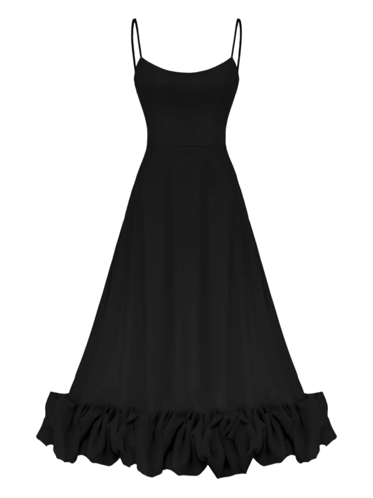 POST MERIDIEM платье миди с бюстье, черный 
POST MERIDIEM платье миди с бюстье, черный