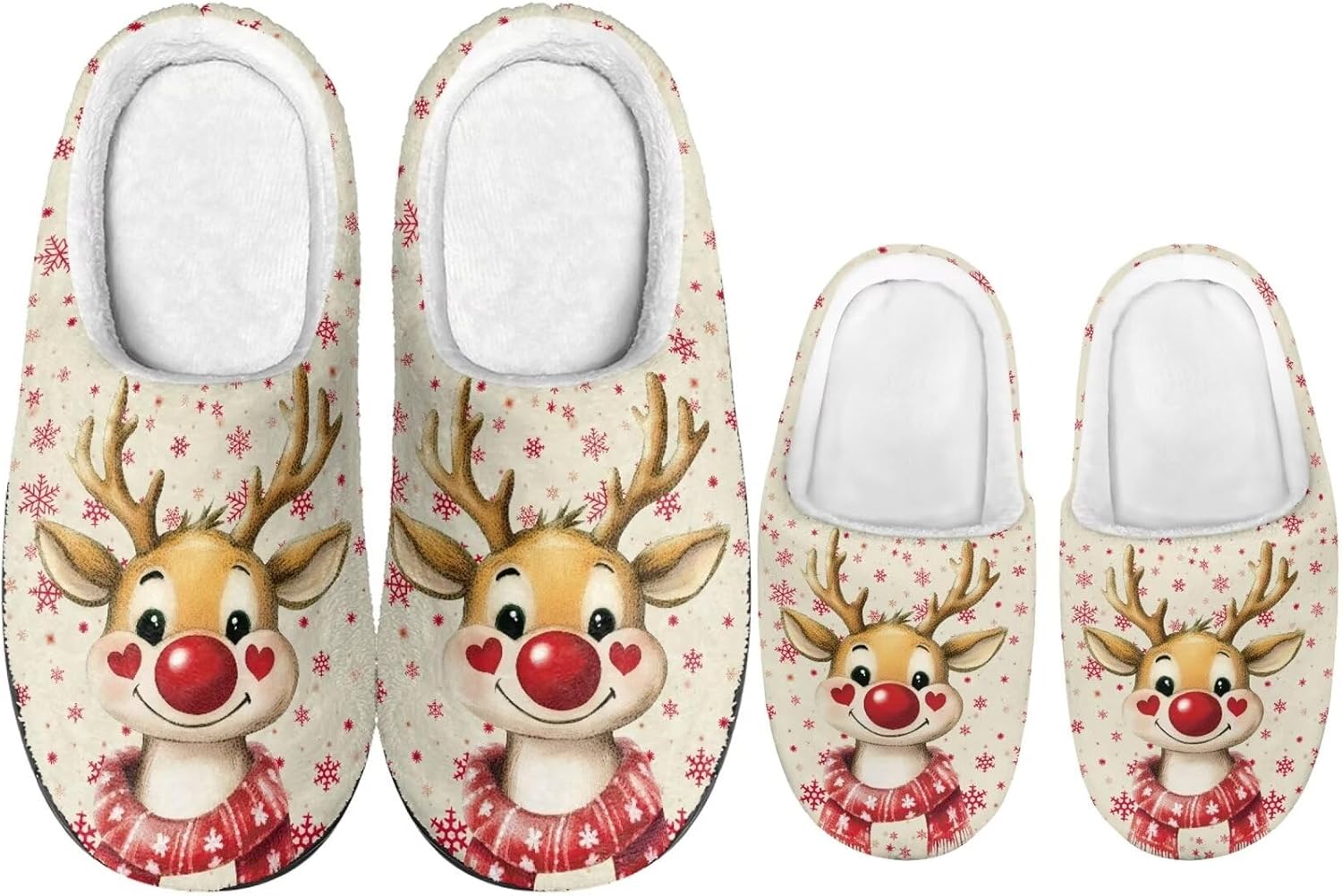 Рождественские тапочки для всей семьи с подошвой TPR для мужчин и женщин, домашние/тапочки, пушистые с резиновой подошвой Dngkaoje, красный/бежевый
Рождественские тапочки для всей семьи с подошвой TPR для мужчин и женщин, домашние/тапочки, пушистые с резиновой подошвой Dngkaoje, красный/бежевый