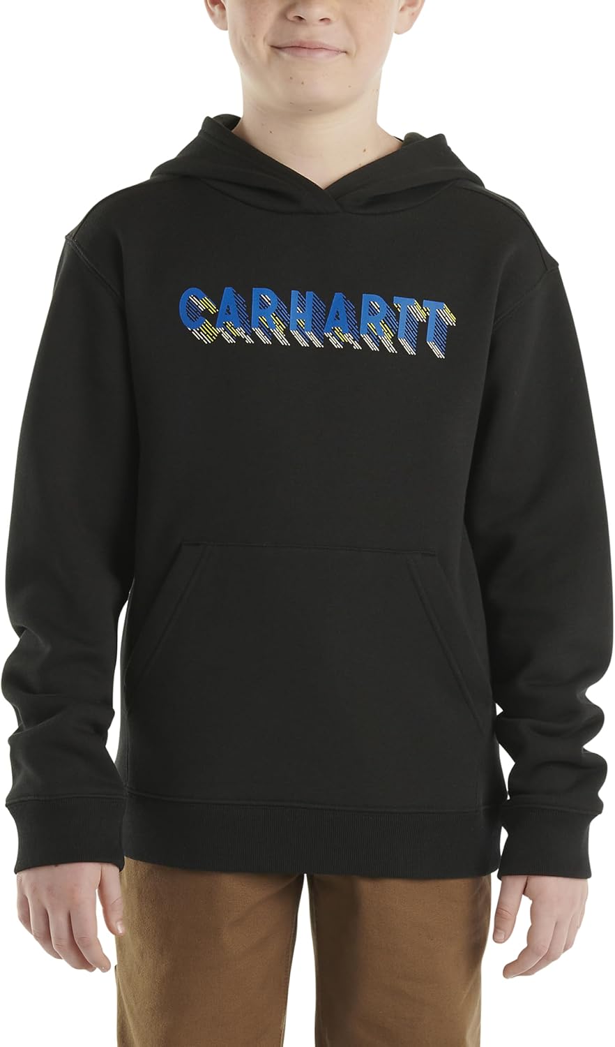 Carhartt мальчиков вязаный худи с длинным рукавом, Caviar Black Graphic
Carhartt мальчиков вязаный худи с длинным рукавом, Caviar Black Graphic