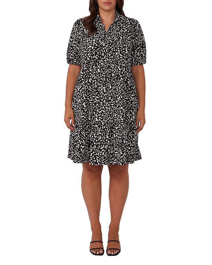 Платье-рубашка с абстрактным принтом в виде мини-платья Estelle Plus, мультиколор
Платье-рубашка с абстрактным принтом в виде мини-платья Estelle Plus, мультиколор