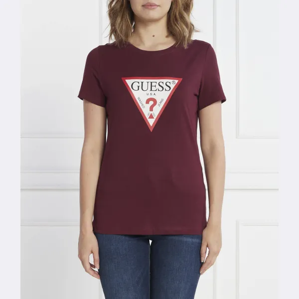 Футболка стандартного кроя Guess, бургунди
Футболка стандартного кроя Guess, бургунди