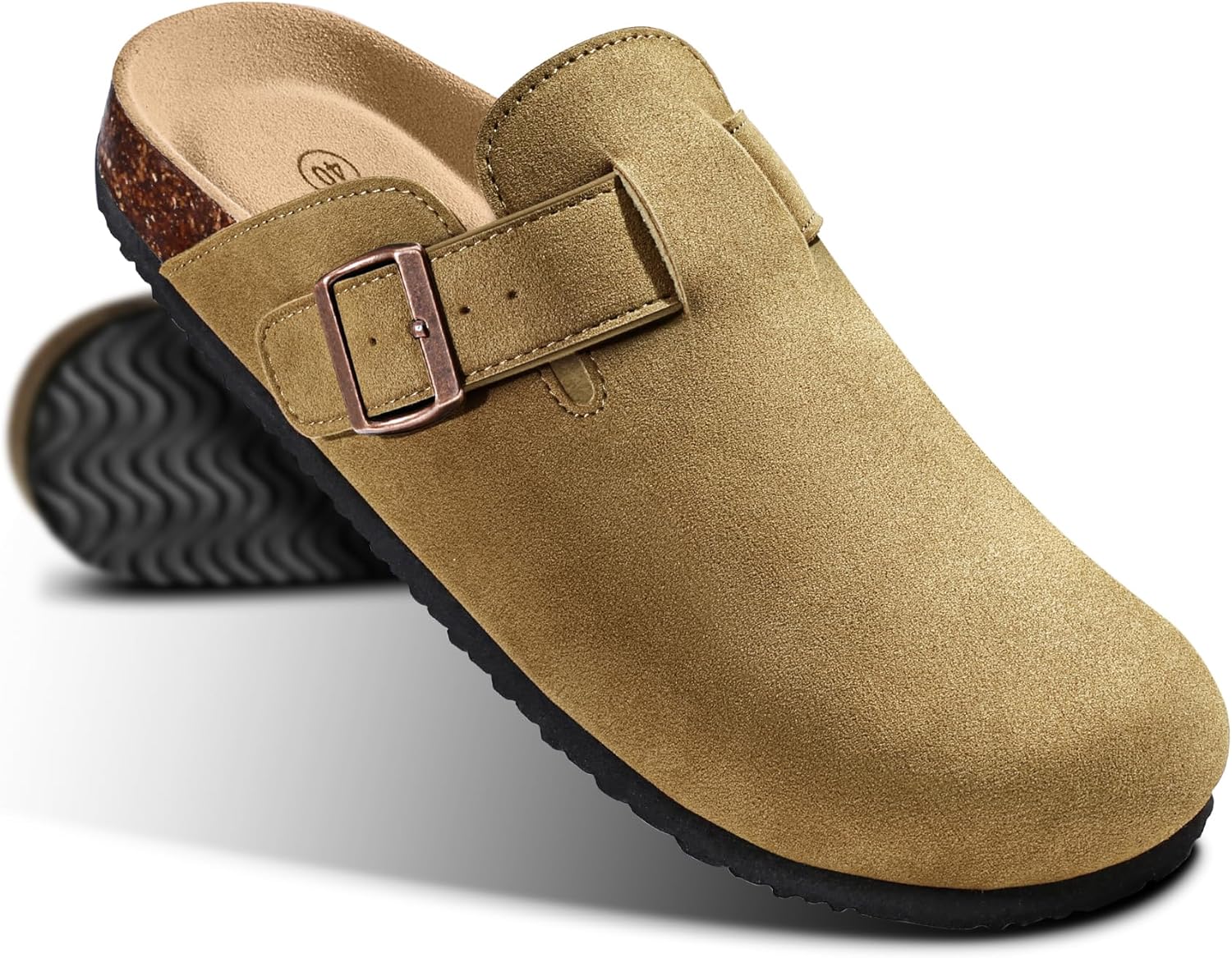 Мужские сабо KEMISANT - удобные замшевые мюли, тапочки-сандалии, обувь для медсестер, унисекс - с мягкой пробковой стелькой, Tiger Eye4817
Мужские сабо KEMISANT - удобные замшевые мюли, тапочки-сандалии, обувь для медсестер, унисекс - с мягкой пробковой стелькой, Tiger Eye4817