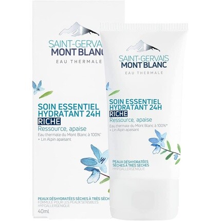 Soin Essentiel Hydratant Riche 24 часа 40 мл, Saint-Gervais Mont Blanc
Soin Essentiel Hydratant Riche 24 часа 40 мл, Saint-Gervais Mont Blanc