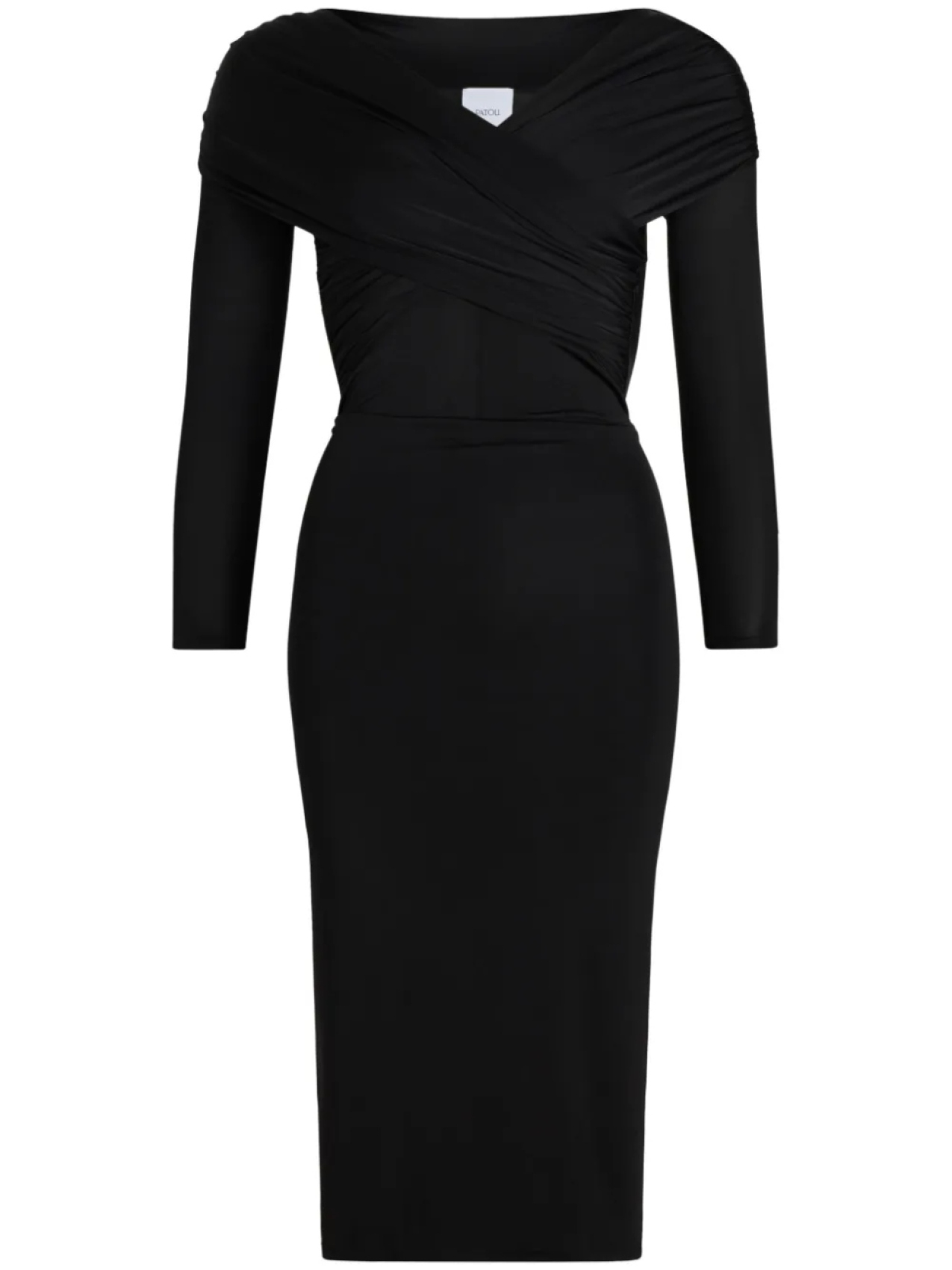 Patou платье с перекрестными бретелями, черный
Patou платье с перекрестными бретелями, черный