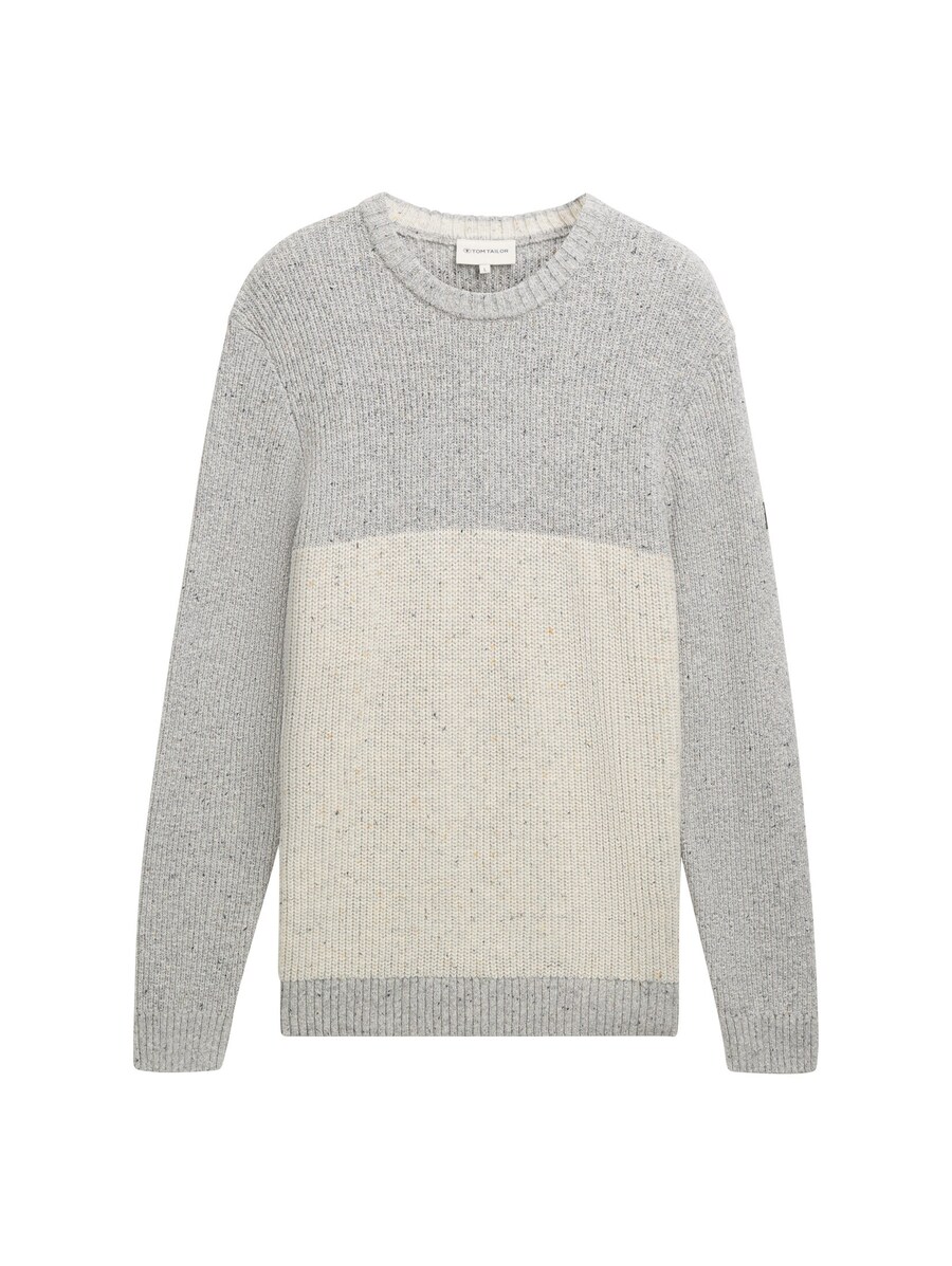 Свитер TOM TAILOR, цвет Grey/White 
Свитер TOM TAILOR, цвет Grey/White