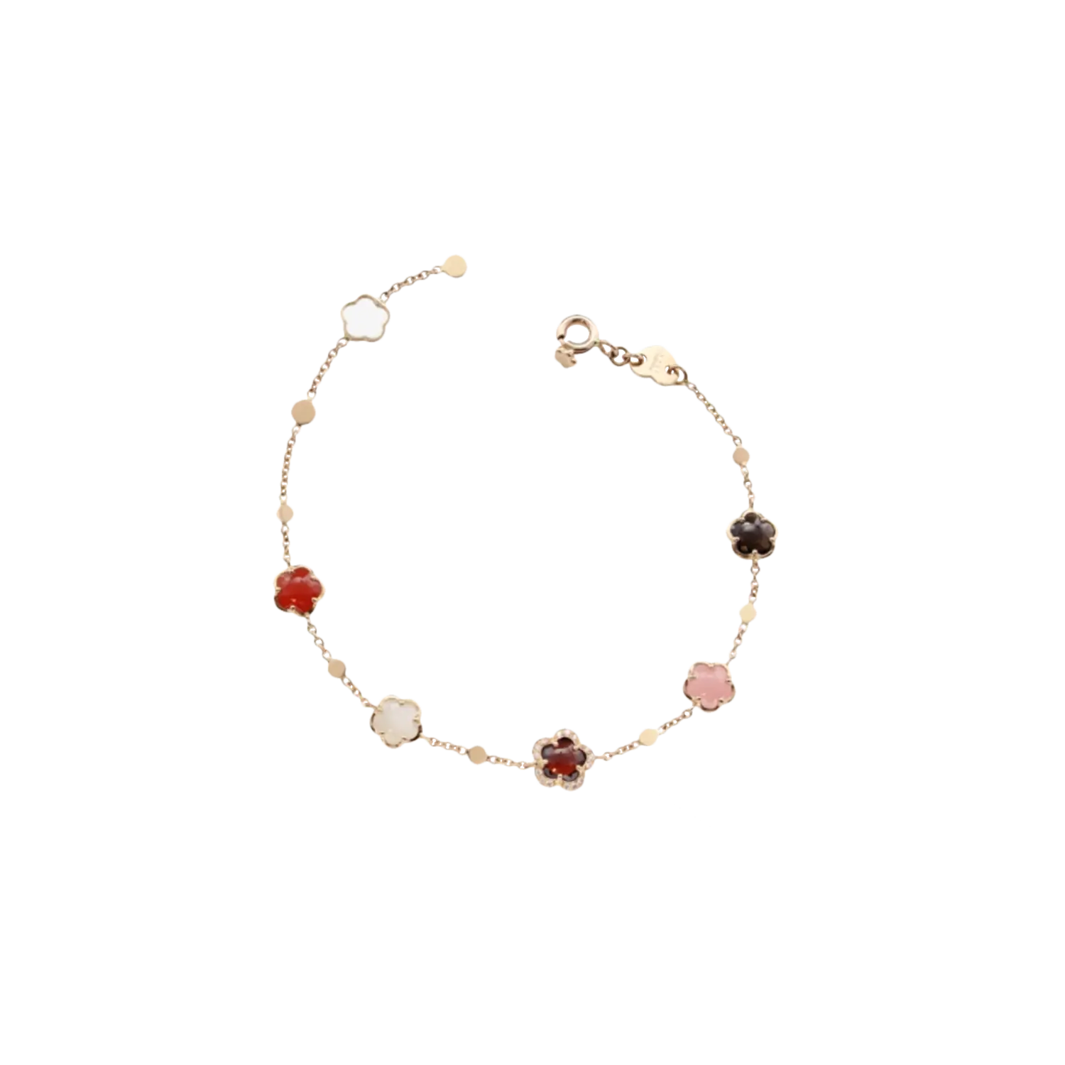 Браслет flower daughter из розового золота с фантазийными камнями, белыми бриллиантами и оттенками шампанского Pasquale Bruni 
Браслет flower daughter из розового золота с фантазийными камнями, белыми бриллиантами и оттенками шампанского Pasquale Bruni