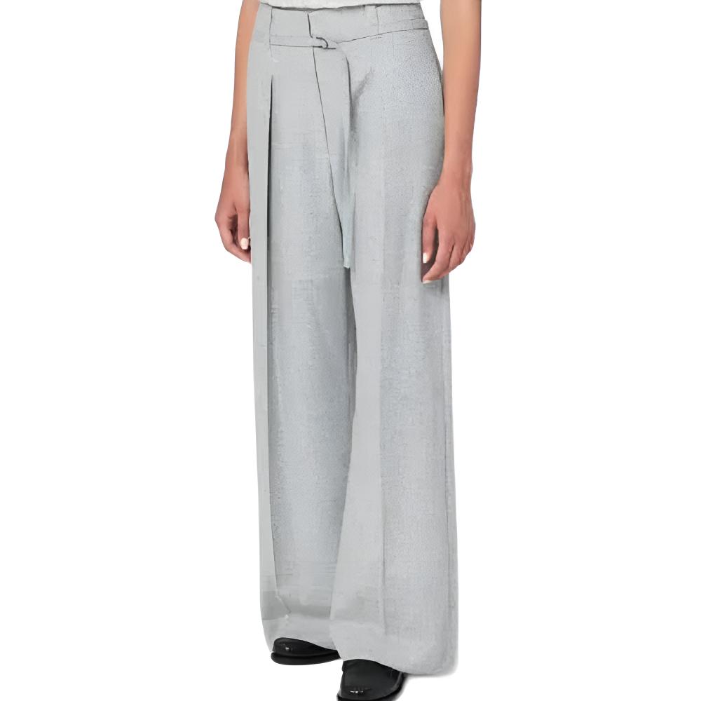 Плиссированные брюки с поясом Brunello Cucinelli, серый
Плиссированные брюки с поясом Brunello Cucinelli, серый