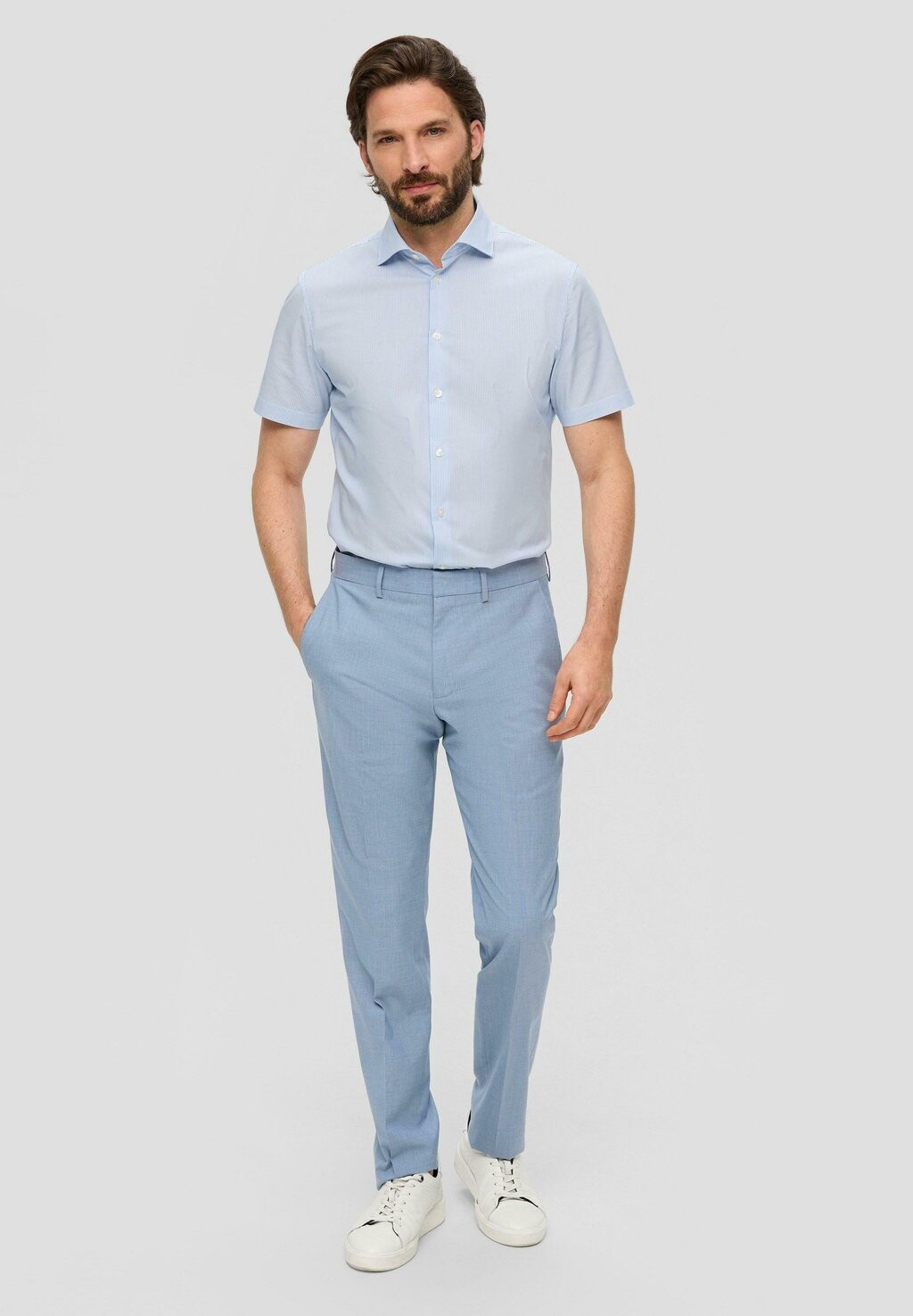 Рубашка s.Oliver BLACK LABEL, светло-голубой 
Рубашка s.Oliver BLACK LABEL, светло-голубой