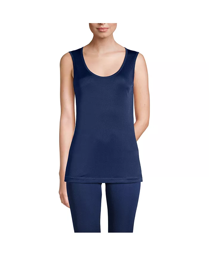 Женский шелковый интерлоковый топ без рукавов с длинным рукавом Lands' End, синий
Женский шелковый интерлоковый топ без рукавов с длинным рукавом Lands' End, синий