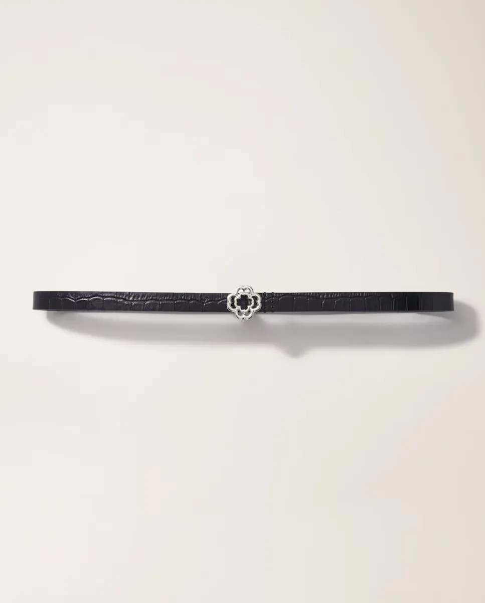 Тонкий женский ремень Clover Maje, черный
Тонкий женский ремень Clover Maje, черный