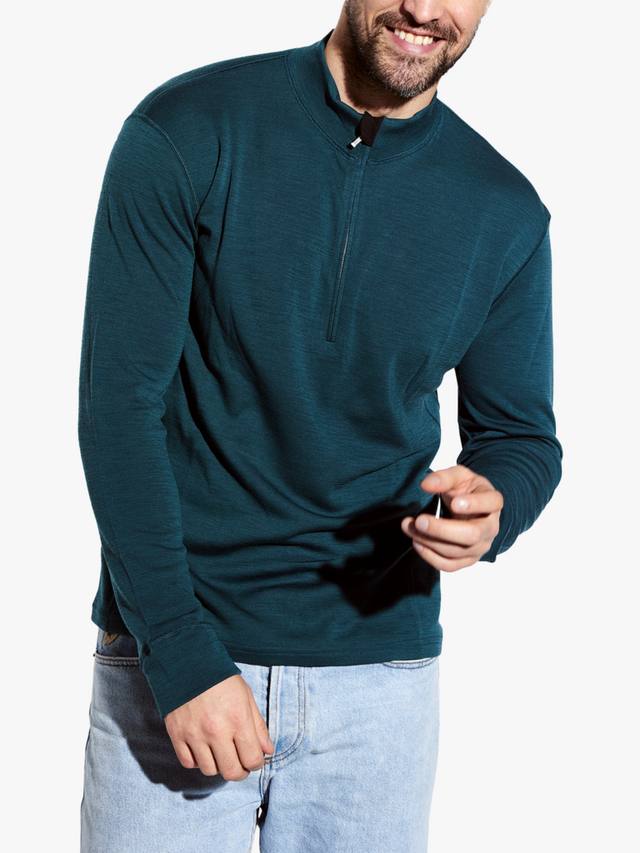 Свитер полу-зип из смеси шерсти и бамбука Panos Emporio, Deep Teal
Свитер полу-зип из смеси шерсти и бамбука Panos Emporio, Deep Teal