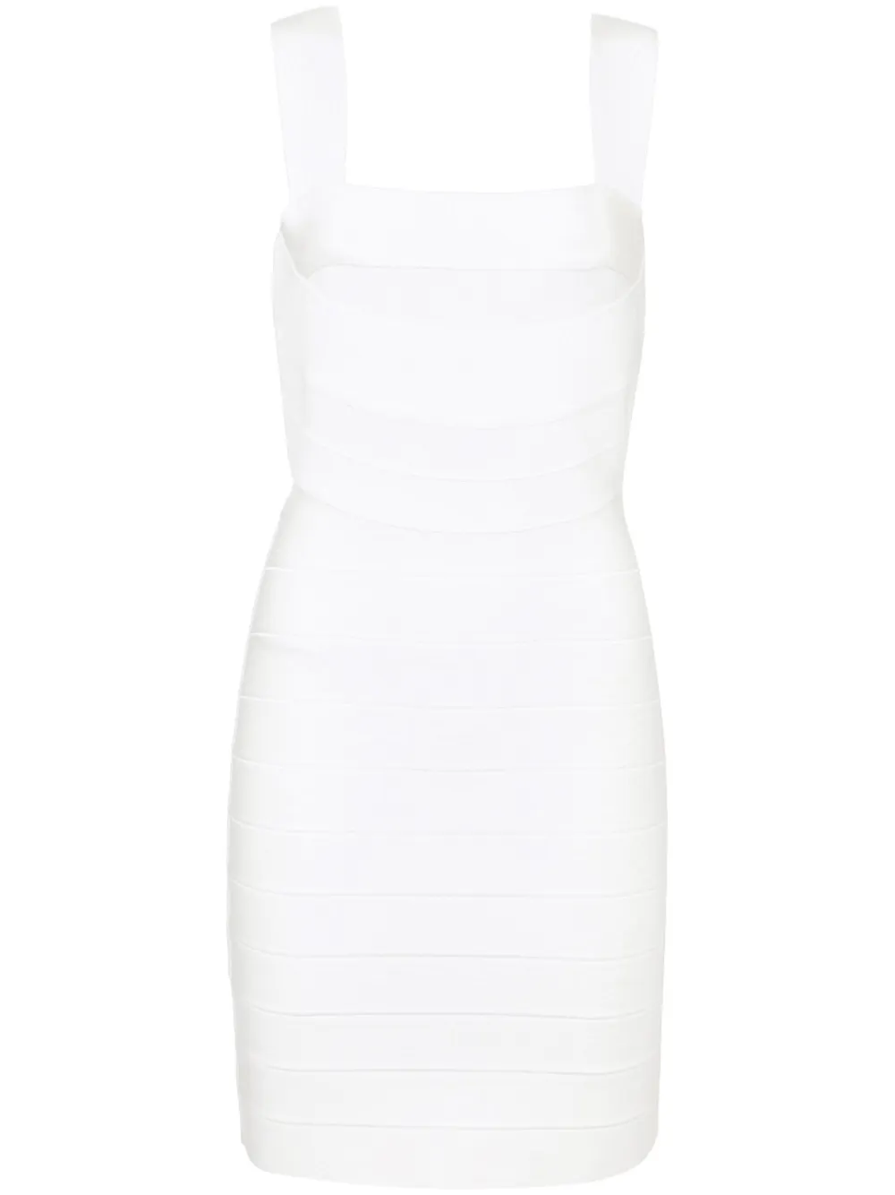 Платье мини с квадратным вырезом Hervé Léger, белый
Платье мини с квадратным вырезом Hervé Léger, белый