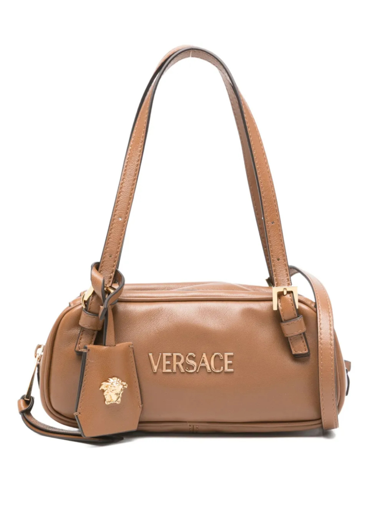 Сумка с верхней ручкой и логотипом Versace, коричневый
Сумка с верхней ручкой и логотипом Versace, коричневый