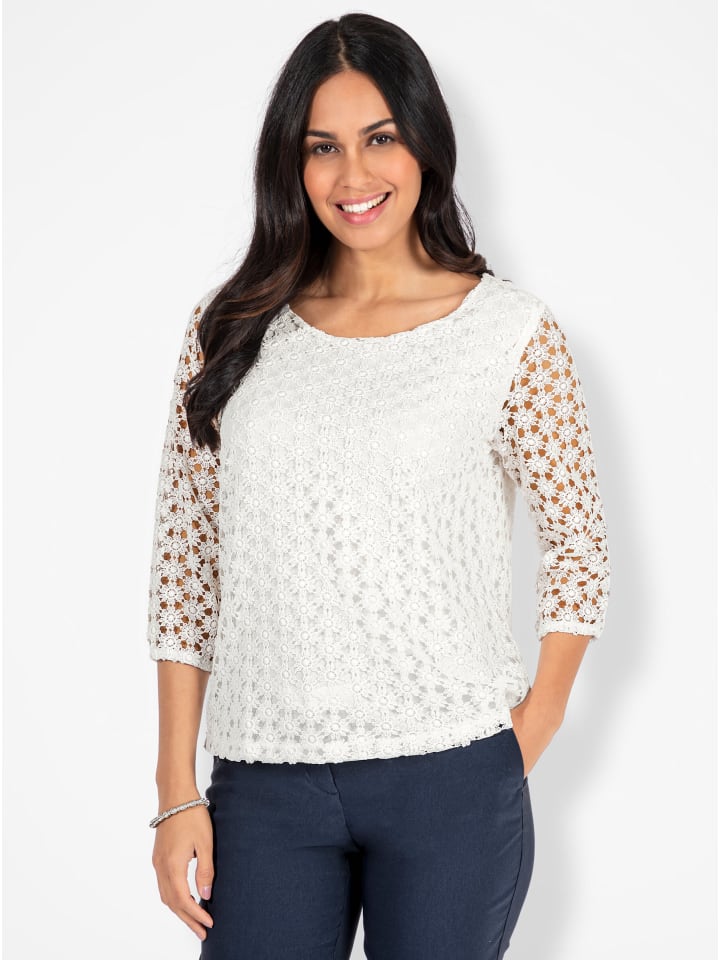 Кружевная рубашка цвета экрю WITT WEIDEN
Кружевная рубашка цвета экрю WITT WEIDEN