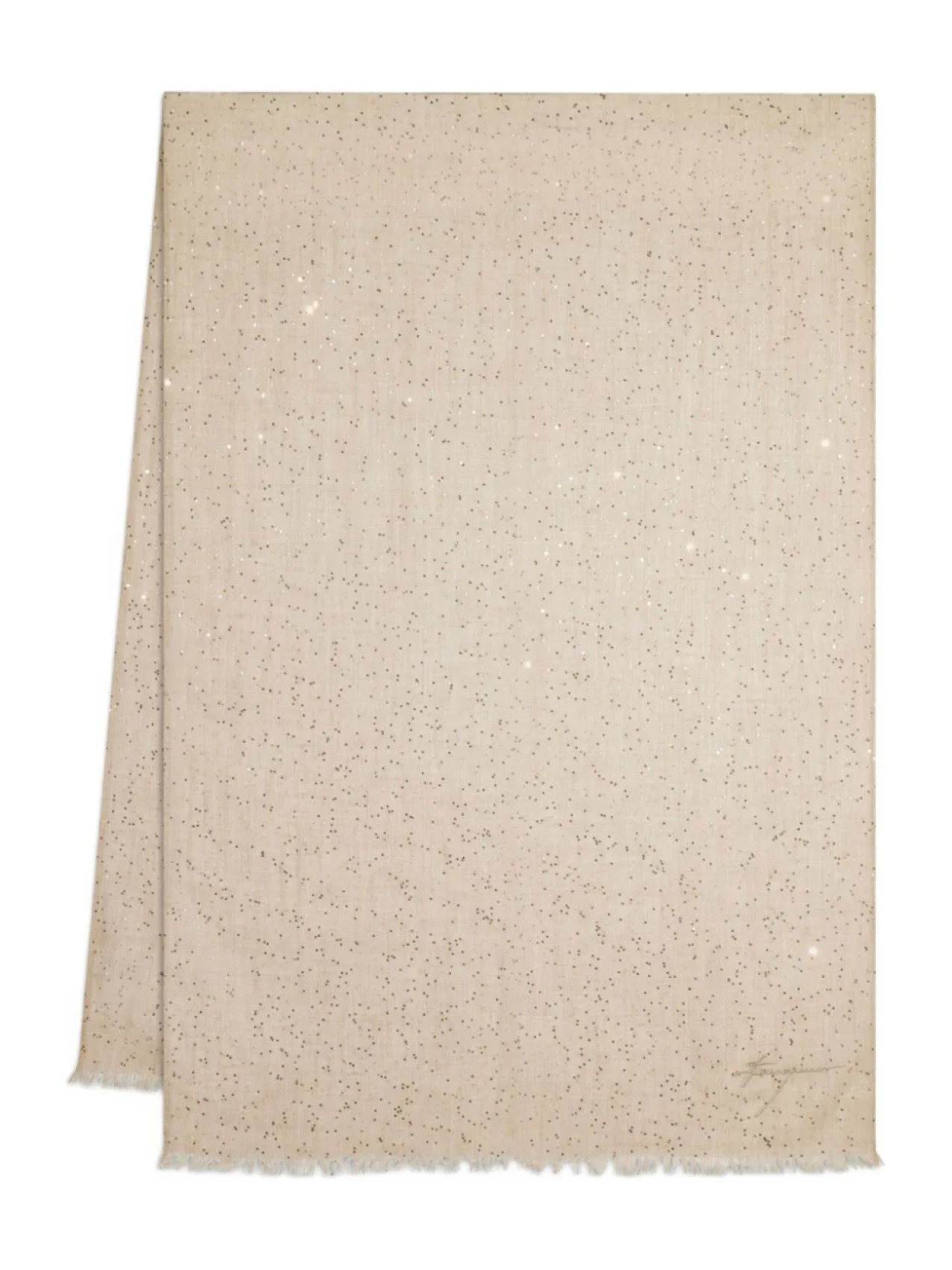 Ferragamo Микро пайетки палантин
Ferragamo Микро пайетки палантин