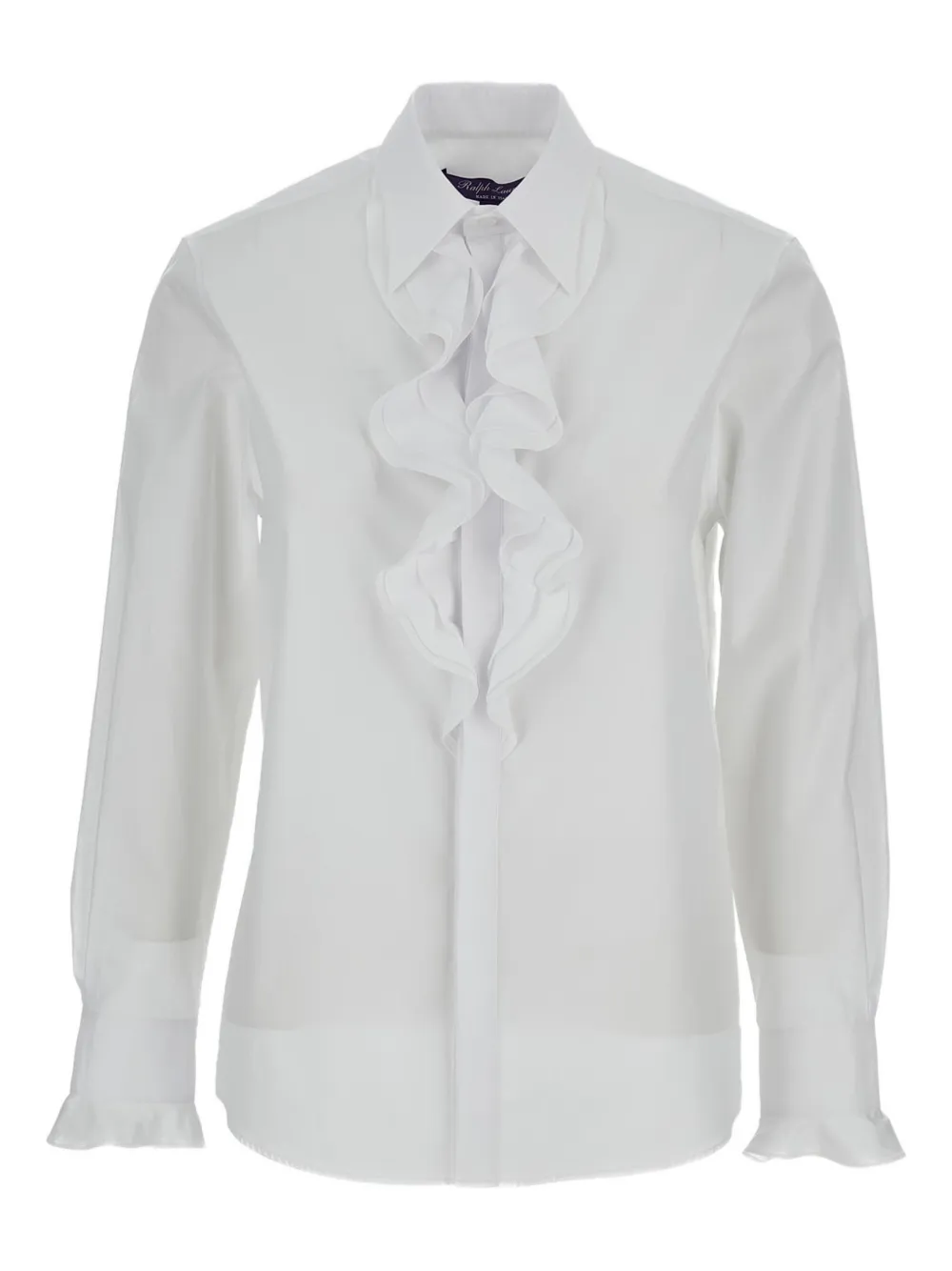 Рубашка с длинными рукавами и бахромой Ralph Lauren Collection, белый
Рубашка с длинными рукавами и бахромой Ralph Lauren Collection, белый