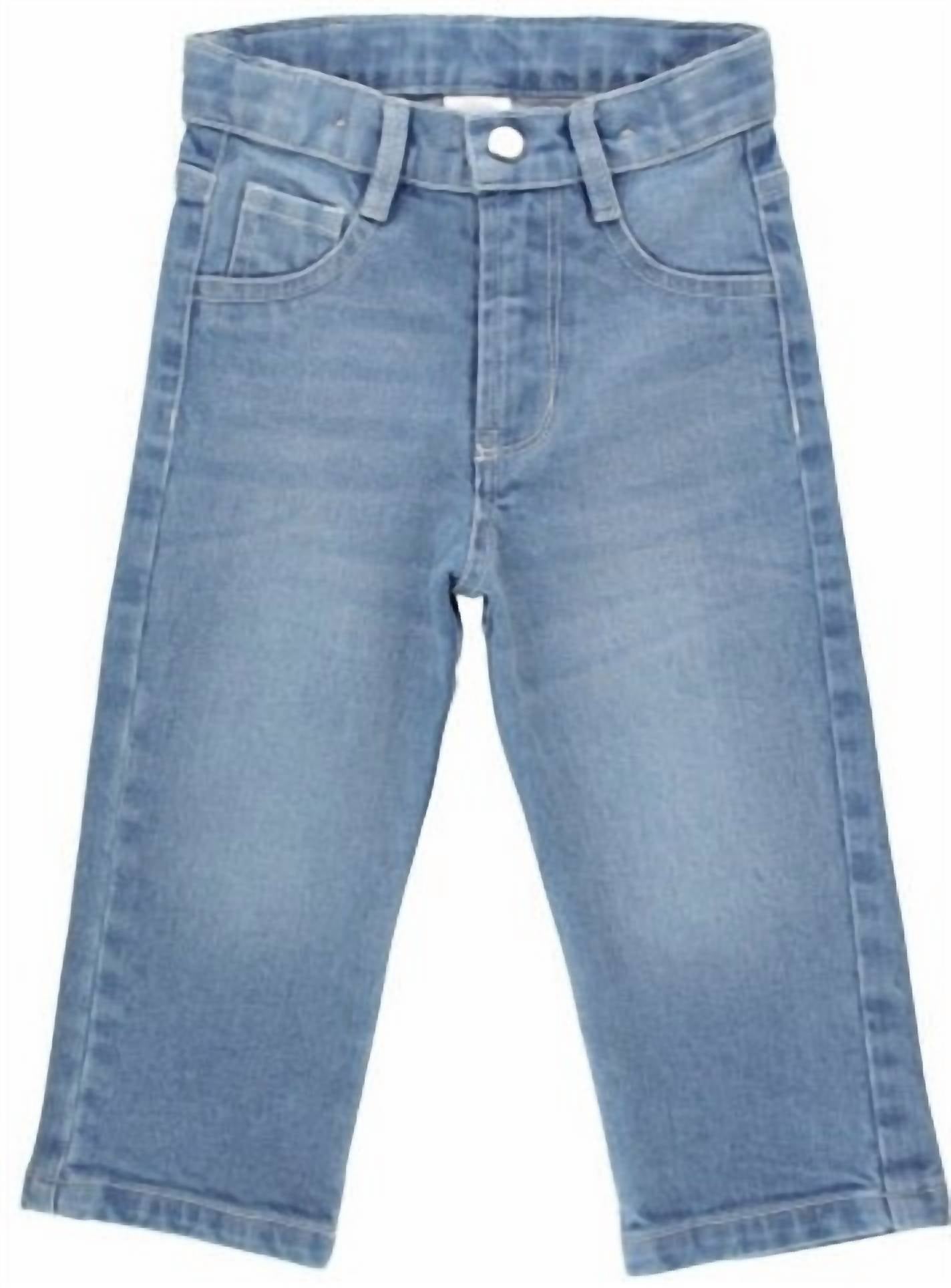 Прямые джинсы для мальчиков, светло-синие RuffleButts
Прямые джинсы для мальчиков, светло-синие RuffleButts