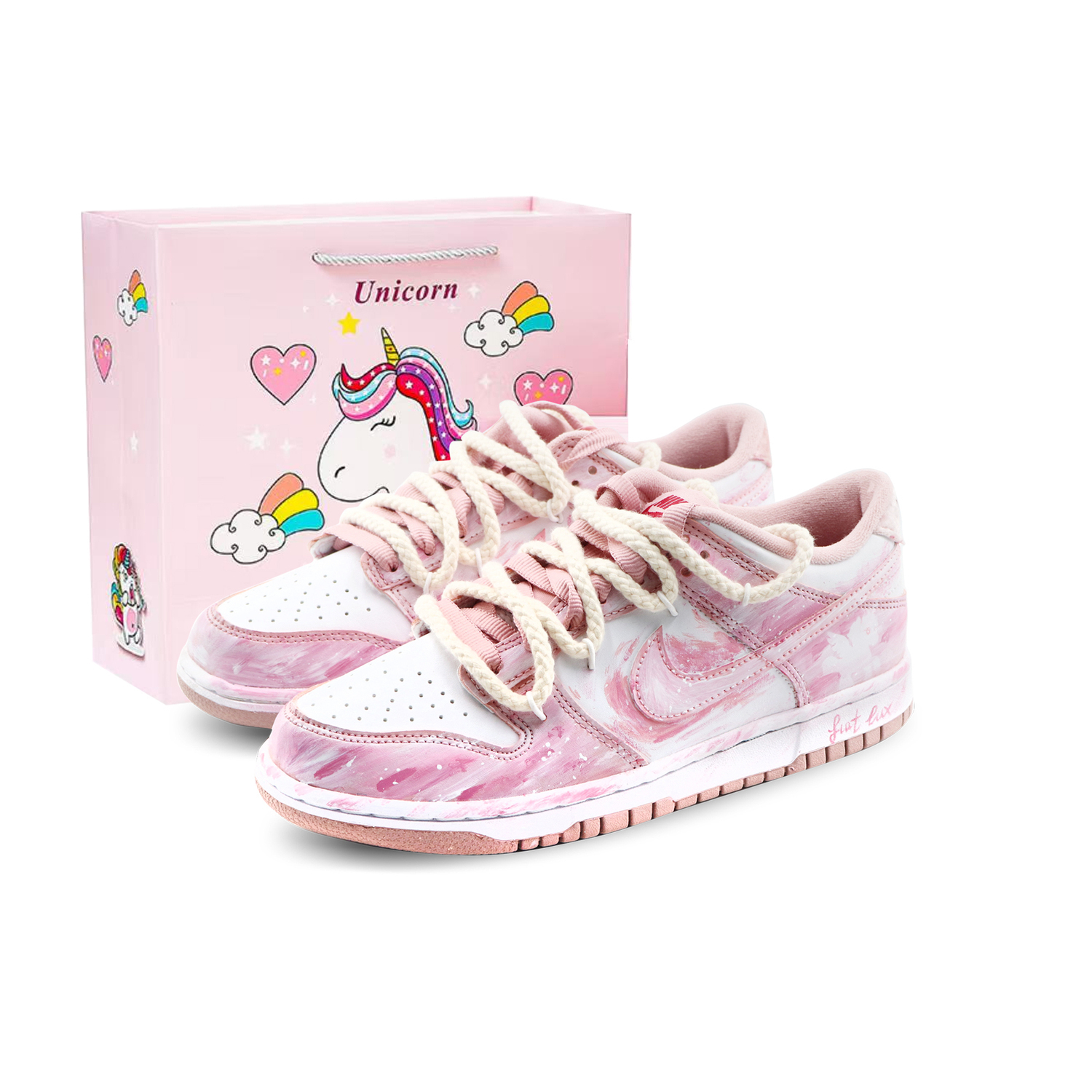 Nike Детские низкие скейтбордистские кроссовки Dunk Pink Velvet, белые и розовые, унисекс
Nike Детские низкие скейтбордистские кроссовки Dunk Pink Velvet, белые и розовые, унисекс