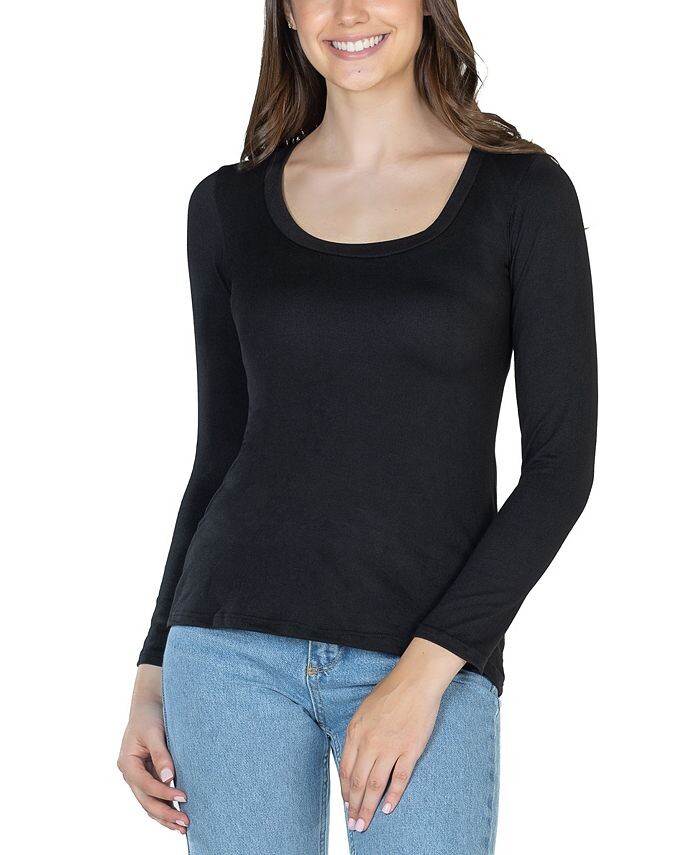Женский топ с круглым вырезом и длинными рукавами 24seven Comfort Apparel, черный
Женский топ с круглым вырезом и длинными рукавами 24seven Comfort Apparel, черный