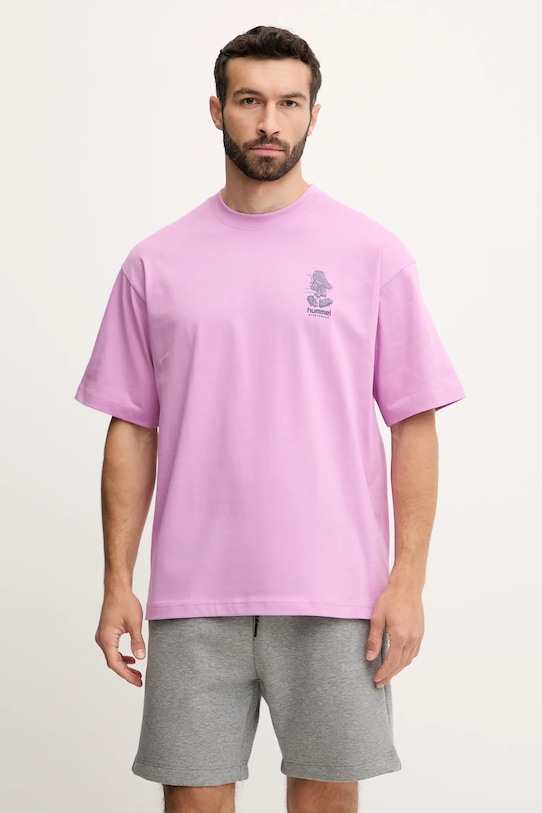 Хлопковая футболка Hummel, фиолетовый
Хлопковая футболка Hummel, фиолетовый