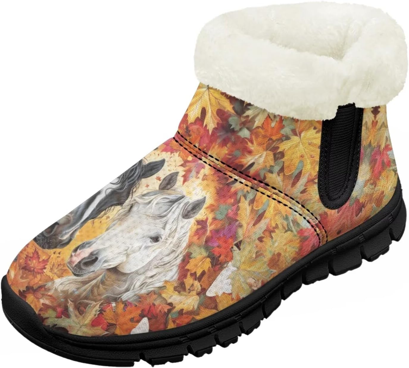 Детские зимние ботинки для девочек с меховой подкладкой, короткие, с противоскользящей подошвой, легкие, теплые ботиночки на молнии Pointodoor, Maple Leaf Horse
Детские зимние ботинки для девочек с меховой подкладкой, короткие, с противоскользящей подошвой, легкие, теплые ботиночки на молнии Pointodoor, Maple Leaf Horse