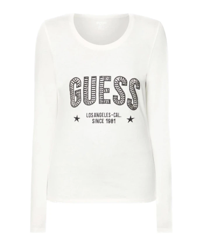 Белая футболка с длинными рукавами Guess, белый
Белая футболка с длинными рукавами Guess, белый