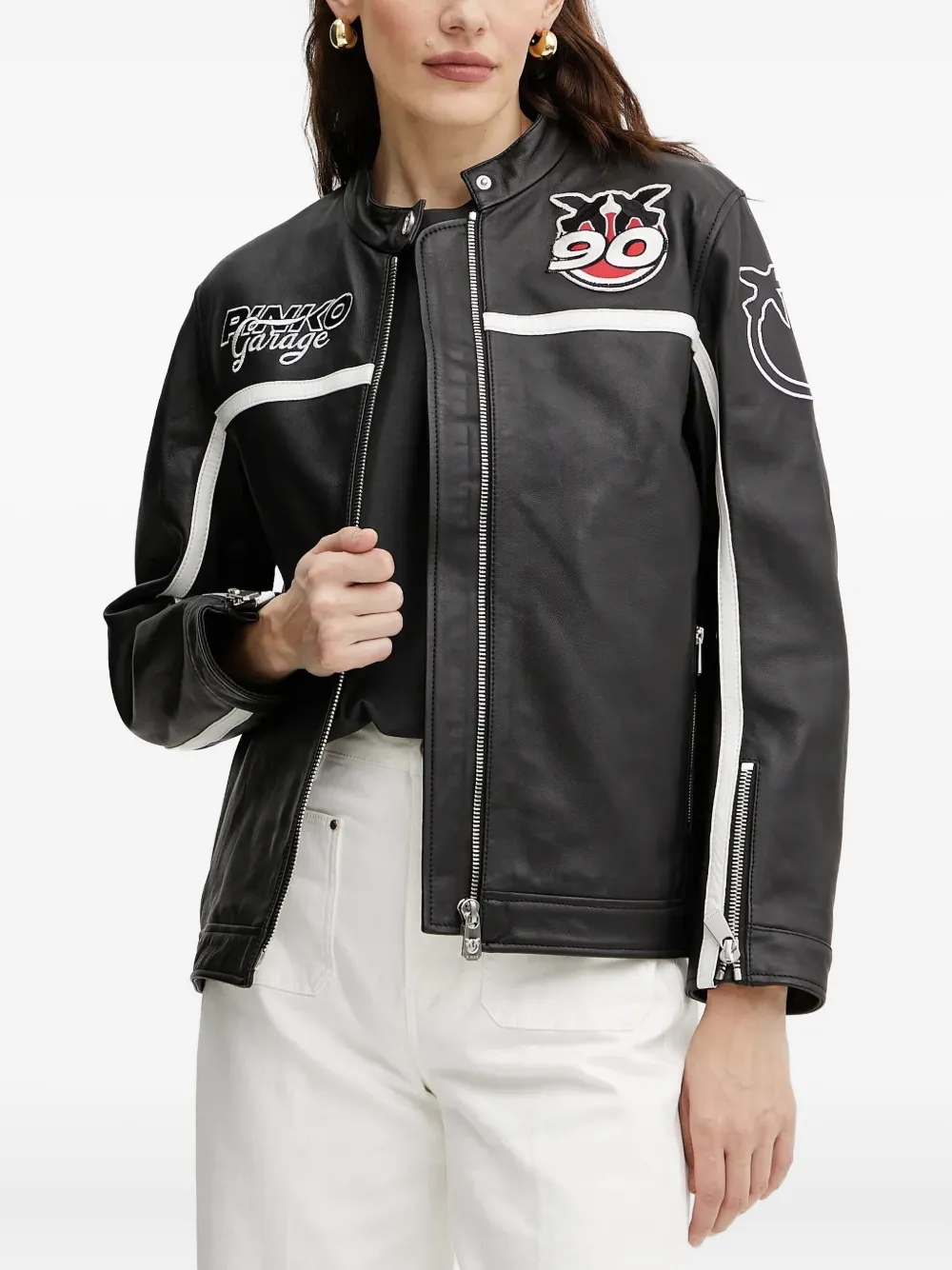 Кожаная куртка PINKO, черный
Кожаная куртка PINKO, черный