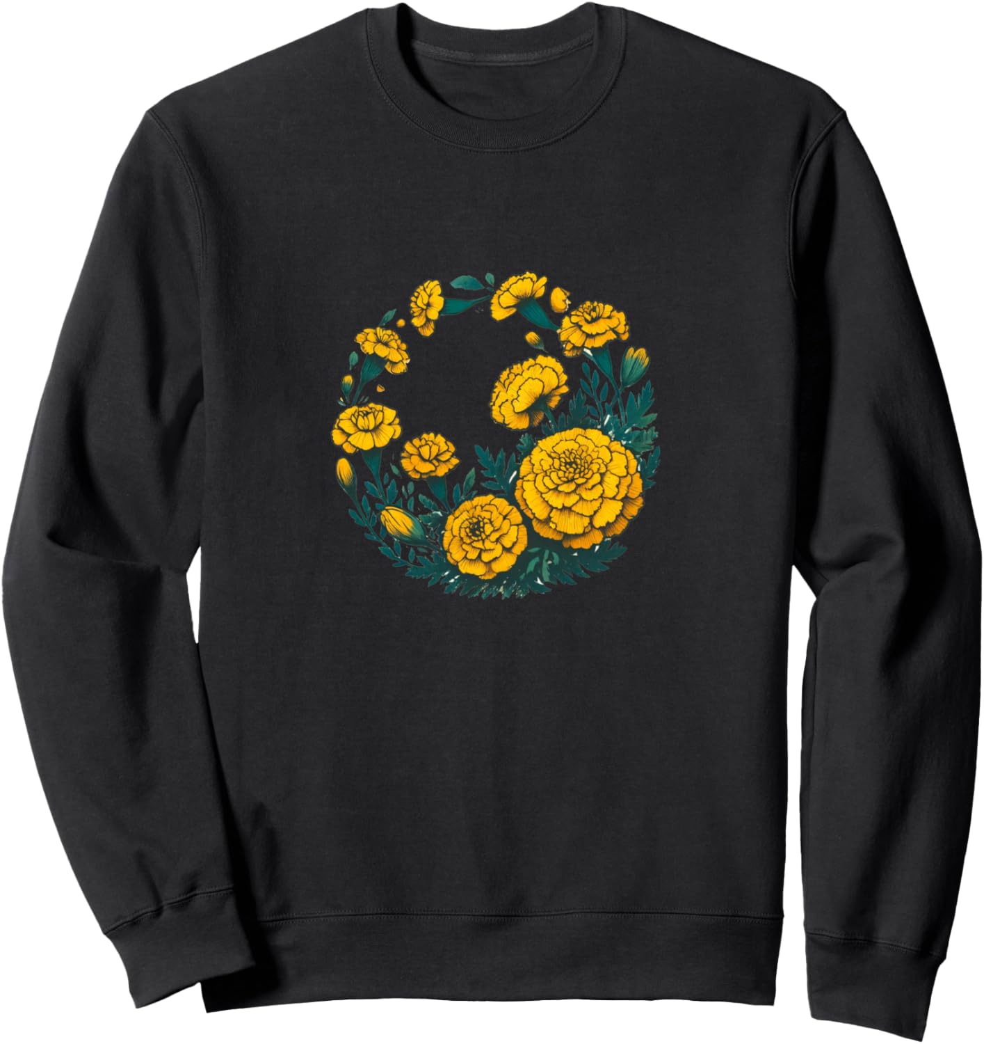 Толстовка с изображением бархатцев Yellow Vintage Snugg, черный
Толстовка с изображением бархатцев Yellow Vintage Snugg, черный