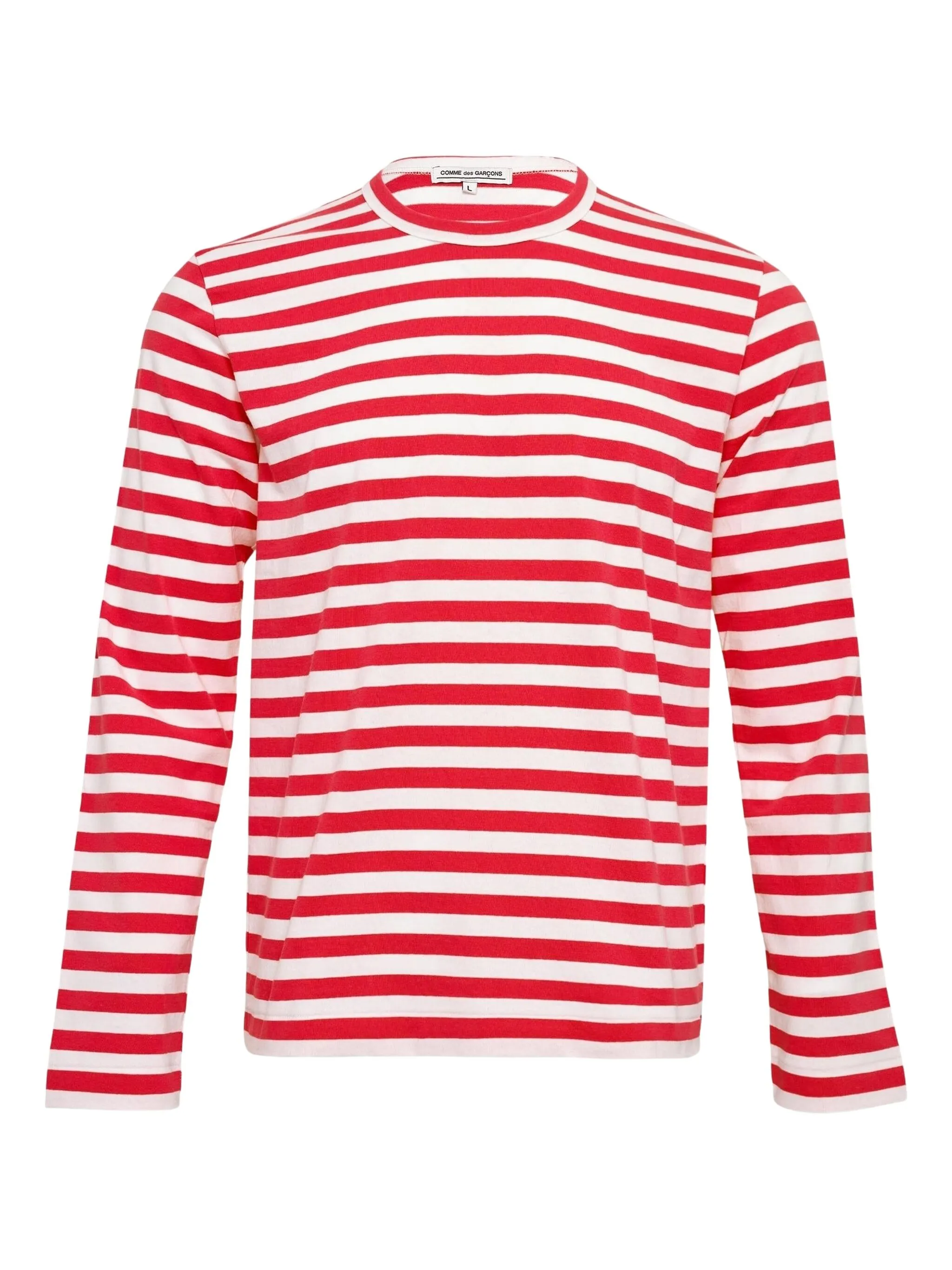 Полосатая футболка с длинными рукавами Comme Des Garçons, красный
Полосатая футболка с длинными рукавами Comme Des Garçons, красный