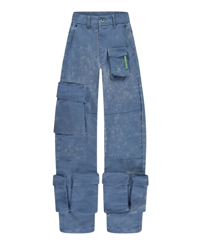 Синие брюки-карго с объемными карманами FlãNeur, синий
Синие брюки-карго с объемными карманами FlãNeur, синий