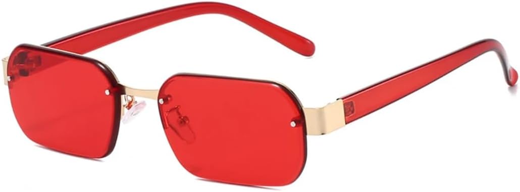 Модные солнцезащитные очки без оправы для женщин в стиле ретро с заклепками и прозрачными линзами цвета океана; мужские солнцезащитные очки с защитой от УФ-излучения UV400 SZVVBKK, Red
Модные солнцезащитные очки без оправы для женщин в стиле ретро с заклепками и прозрачными линзами цвета океана; мужские солнцезащитные очки с защитой от УФ-излучения UV400 SZVVBKK, Red