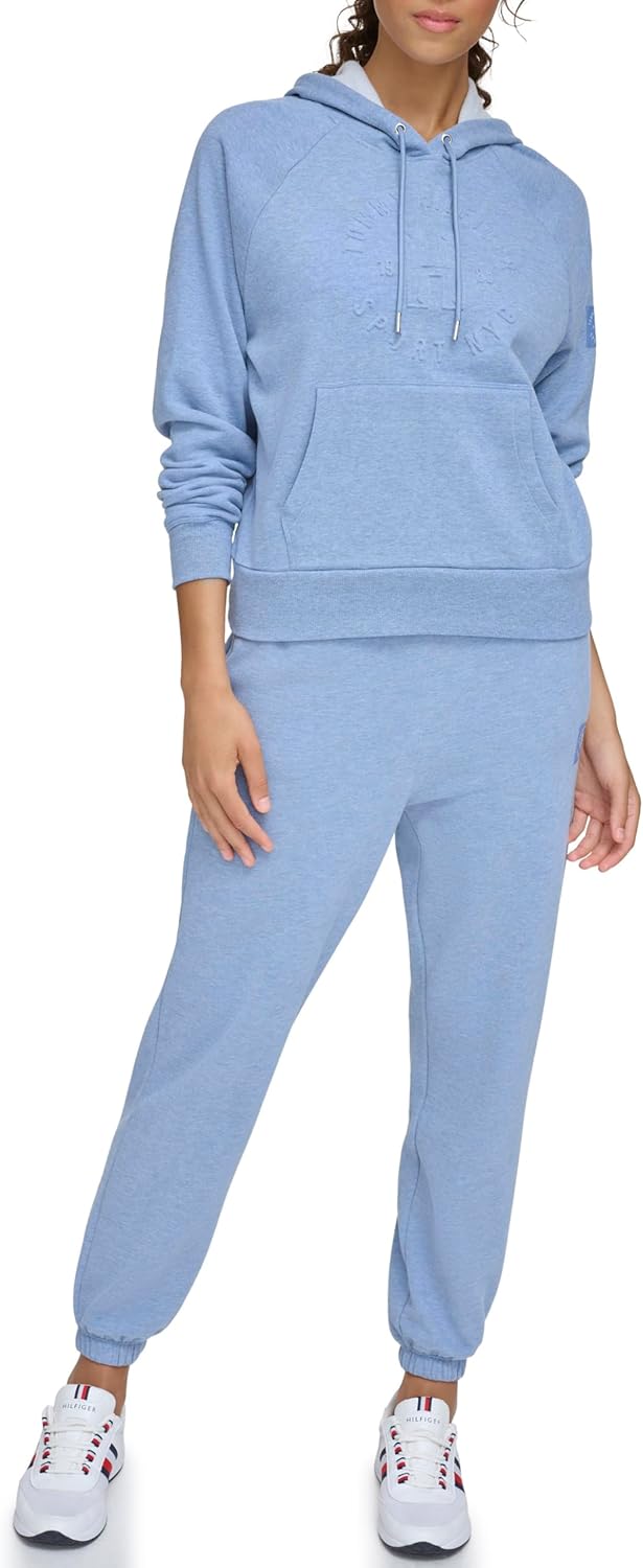 Женская толстовка с капюшоном и тисненым логотипом Tommy Hilfiger свободного кроя, True Blue Heather
Женская толстовка с капюшоном и тисненым логотипом Tommy Hilfiger свободного кроя, True Blue Heather