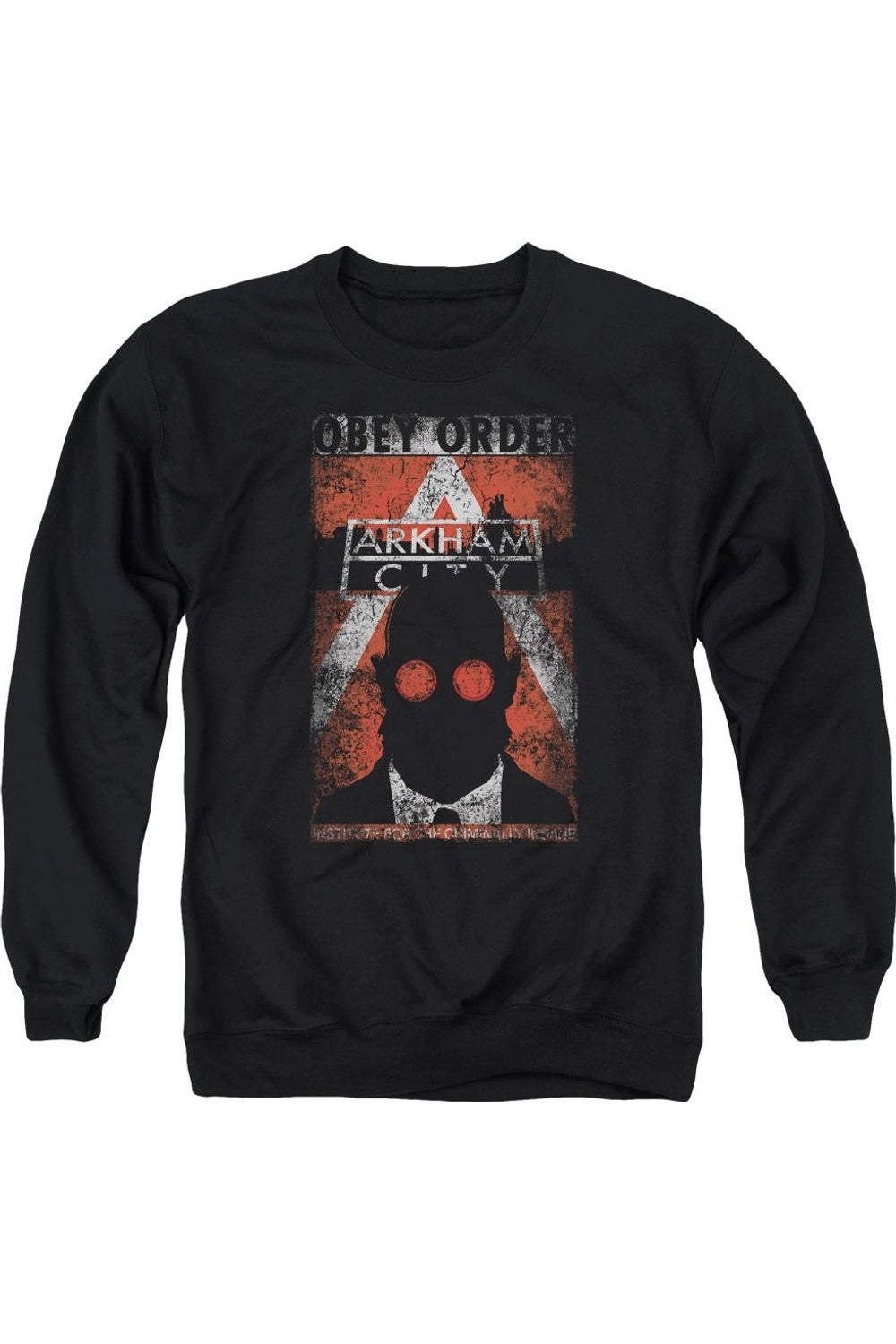 Толстовка с круглым вырезом для взрослых Batman Arkham City Obey Order Poster Gildan, черный
Толстовка с круглым вырезом для взрослых Batman Arkham City Obey Order Poster Gildan, черный